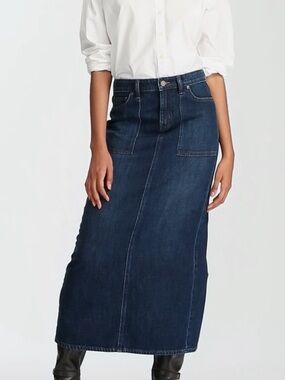 NWT - Ralph Lauren- Dark Indigo Denim Skirt